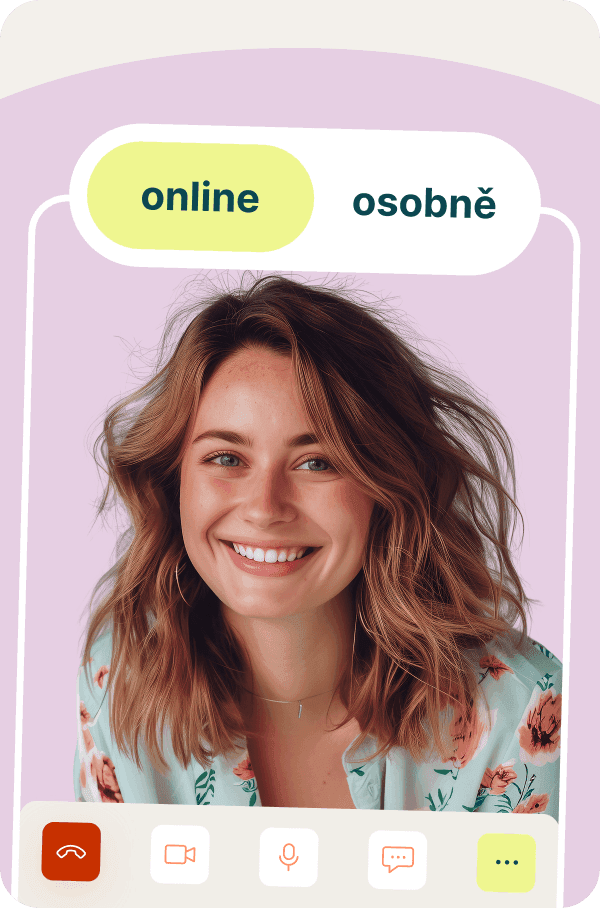 Se svým terapeutem se můžete spojit kdekoli. Online nebo osobně